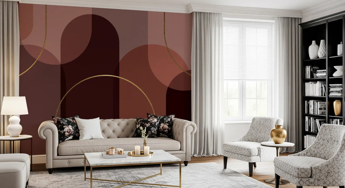 Golden Arc Serenity Wall Mural