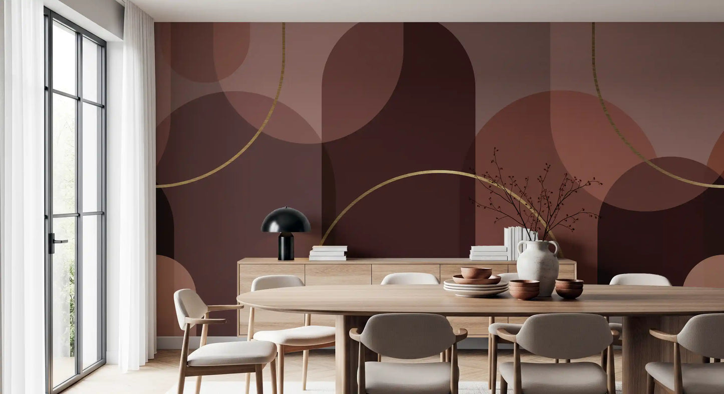 Golden Arc Serenity Wall Mural