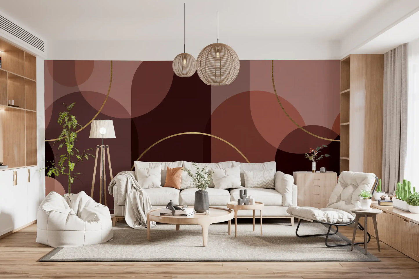 Golden Arc Serenity Wall Mural