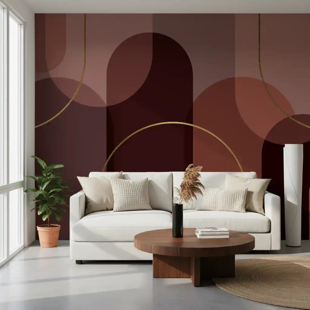 Golden Arc Serenity Wall Mural