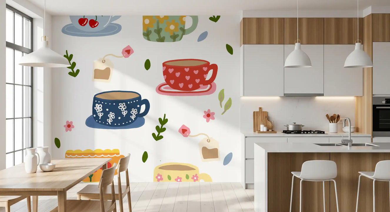 Teatime Wall Mural
