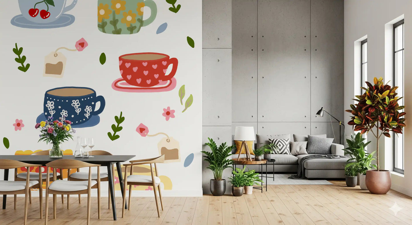 Teatime Wall Mural