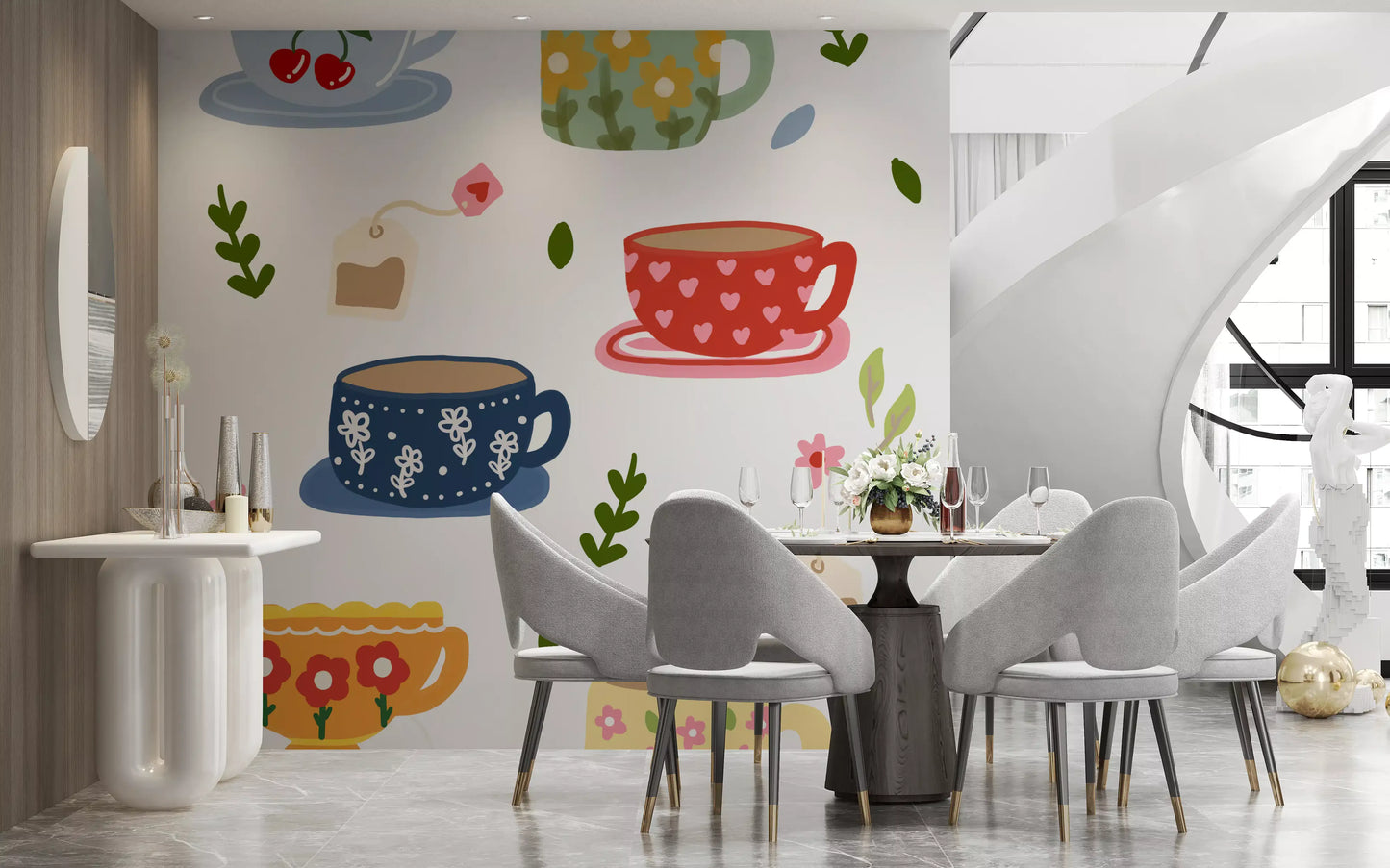 Teatime Wall Mural