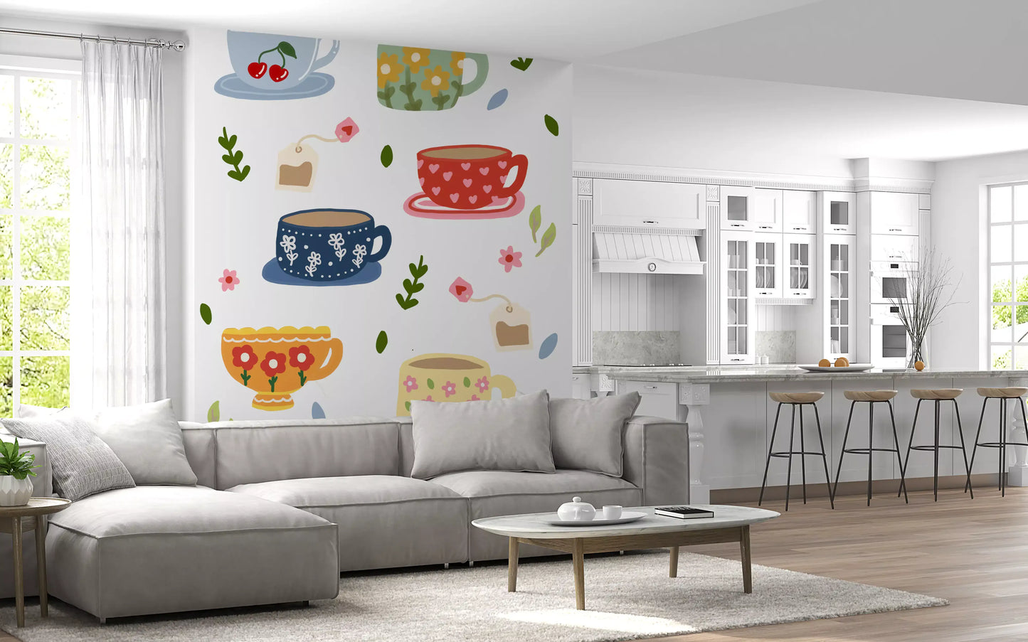 Teatime Wall Mural