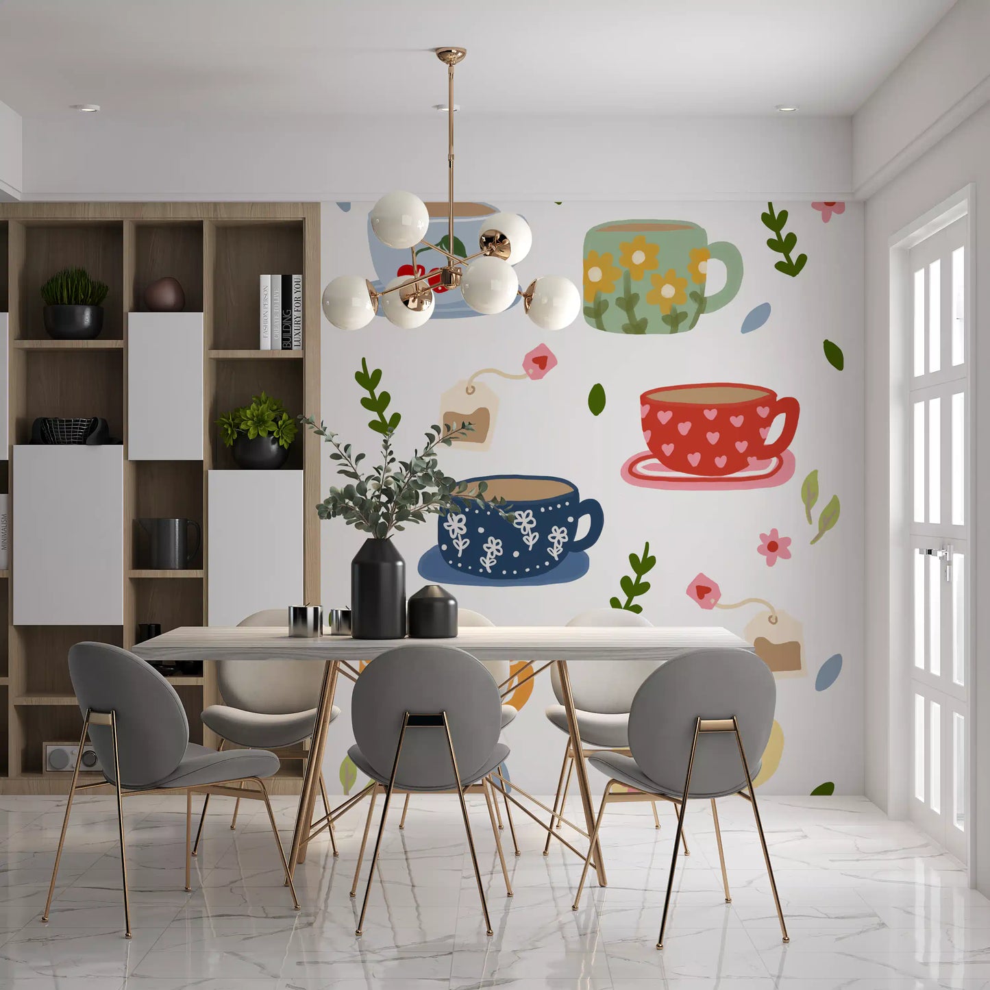 Teatime Wall Mural