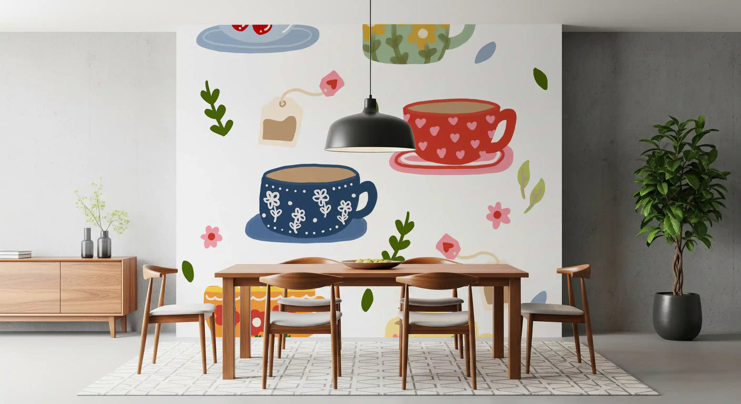 Teatime Wall Mural