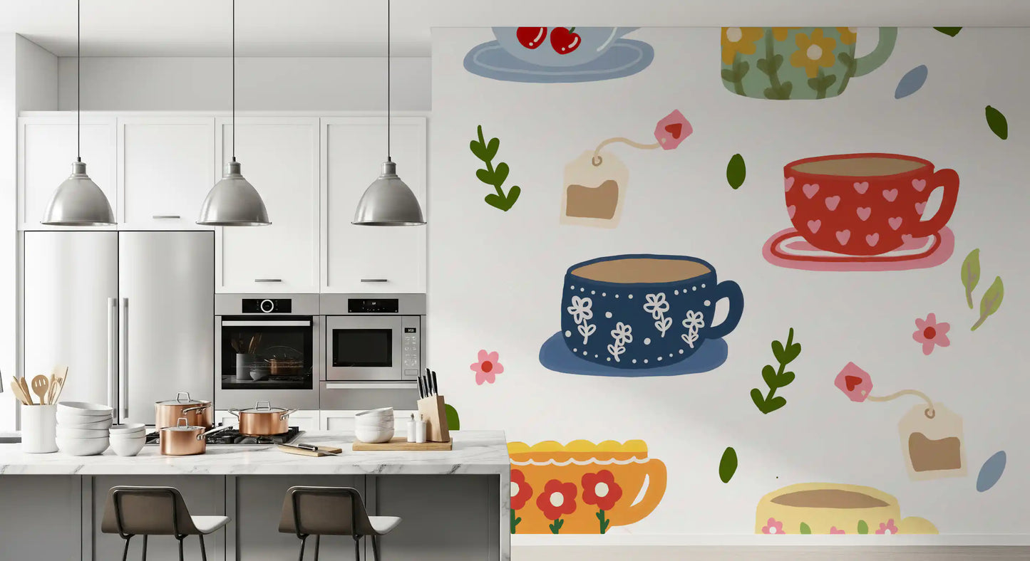 Teatime Wall Mural