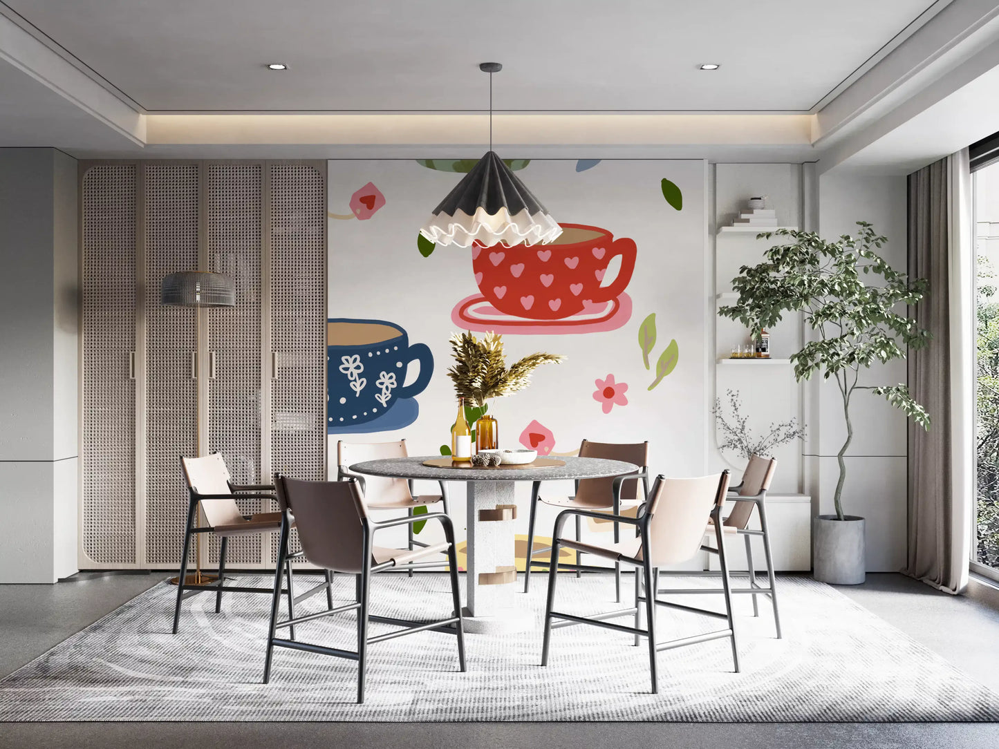 Teatime Wall Mural