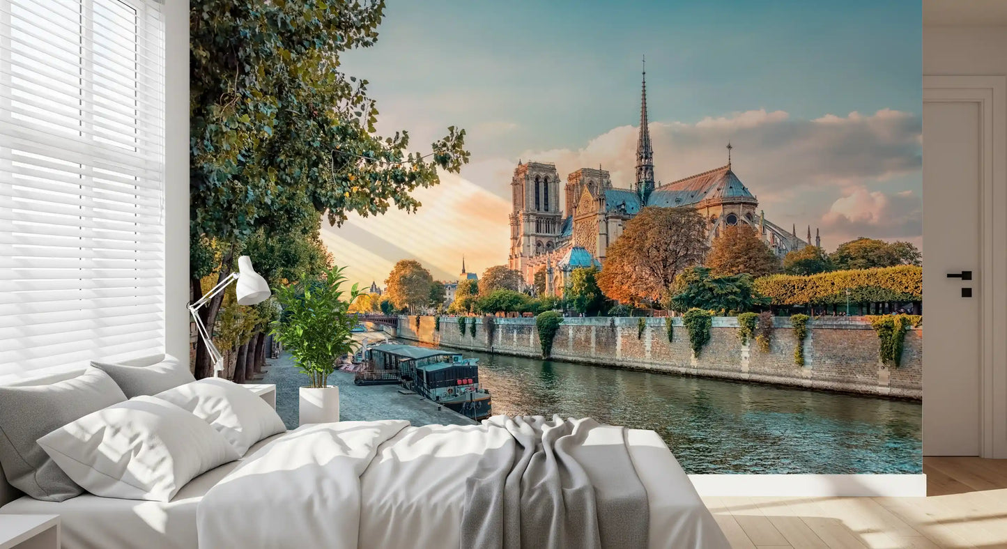 Seine Reverie at Sunset Wall Mural