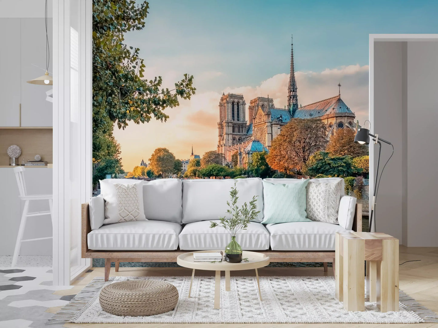 Seine Reverie at Sunset Wall Mural