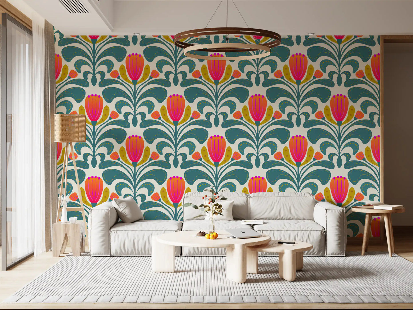 Bold Botanical Tapestry Wallpaper⁠