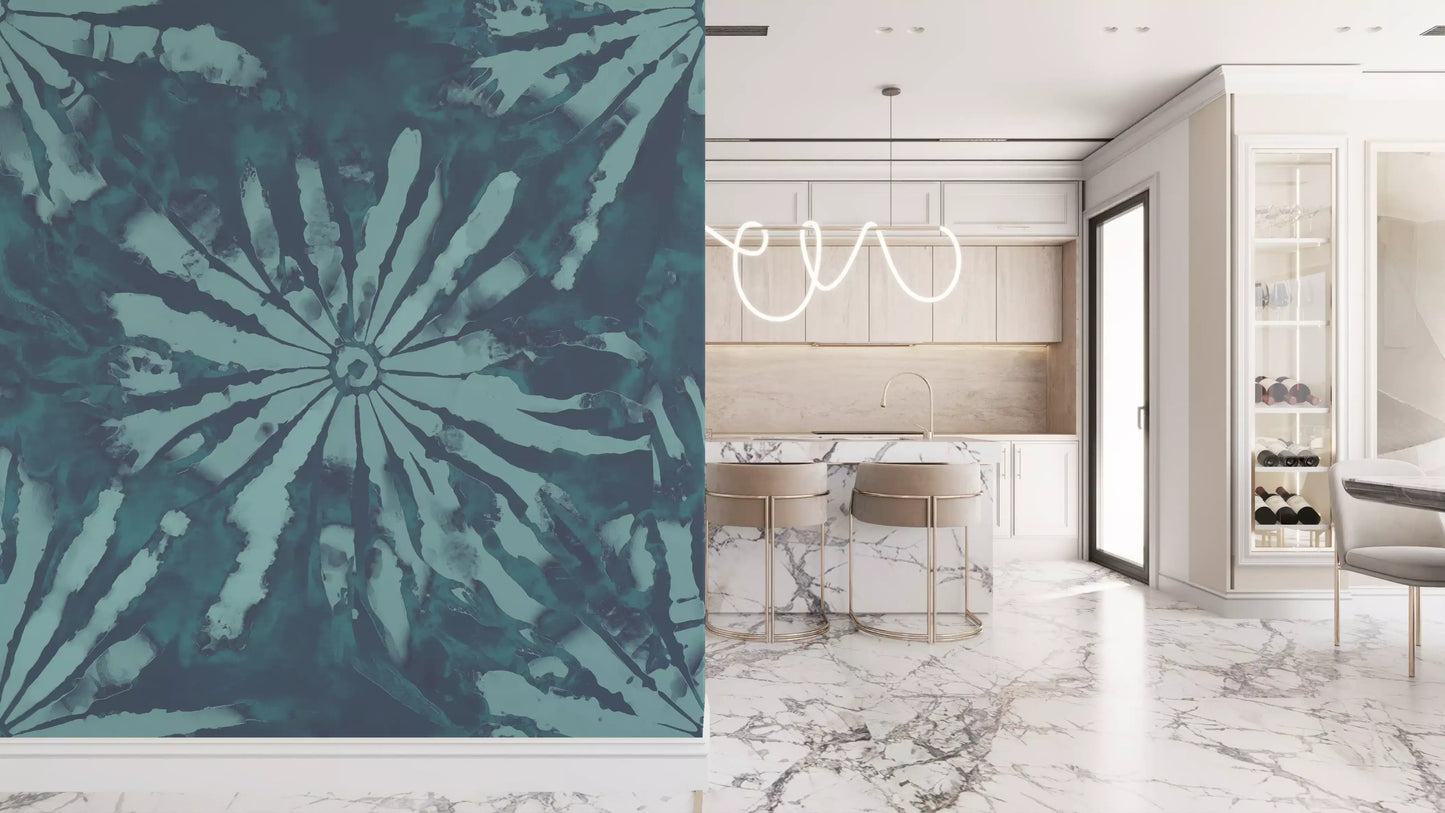 Subaqueous Burst Wall Mural