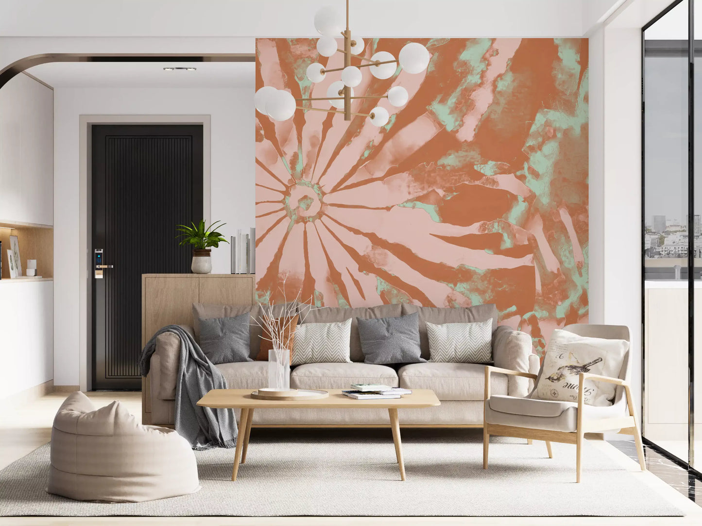 Terra Bloom Radiance Wall Mural