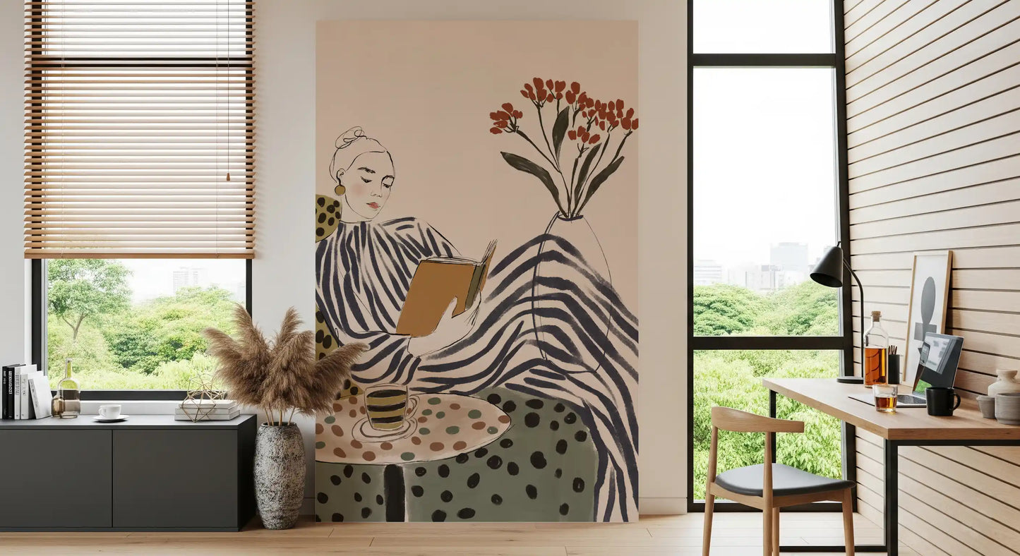 Stripes & Stories (Between Chapters) Wall Mural