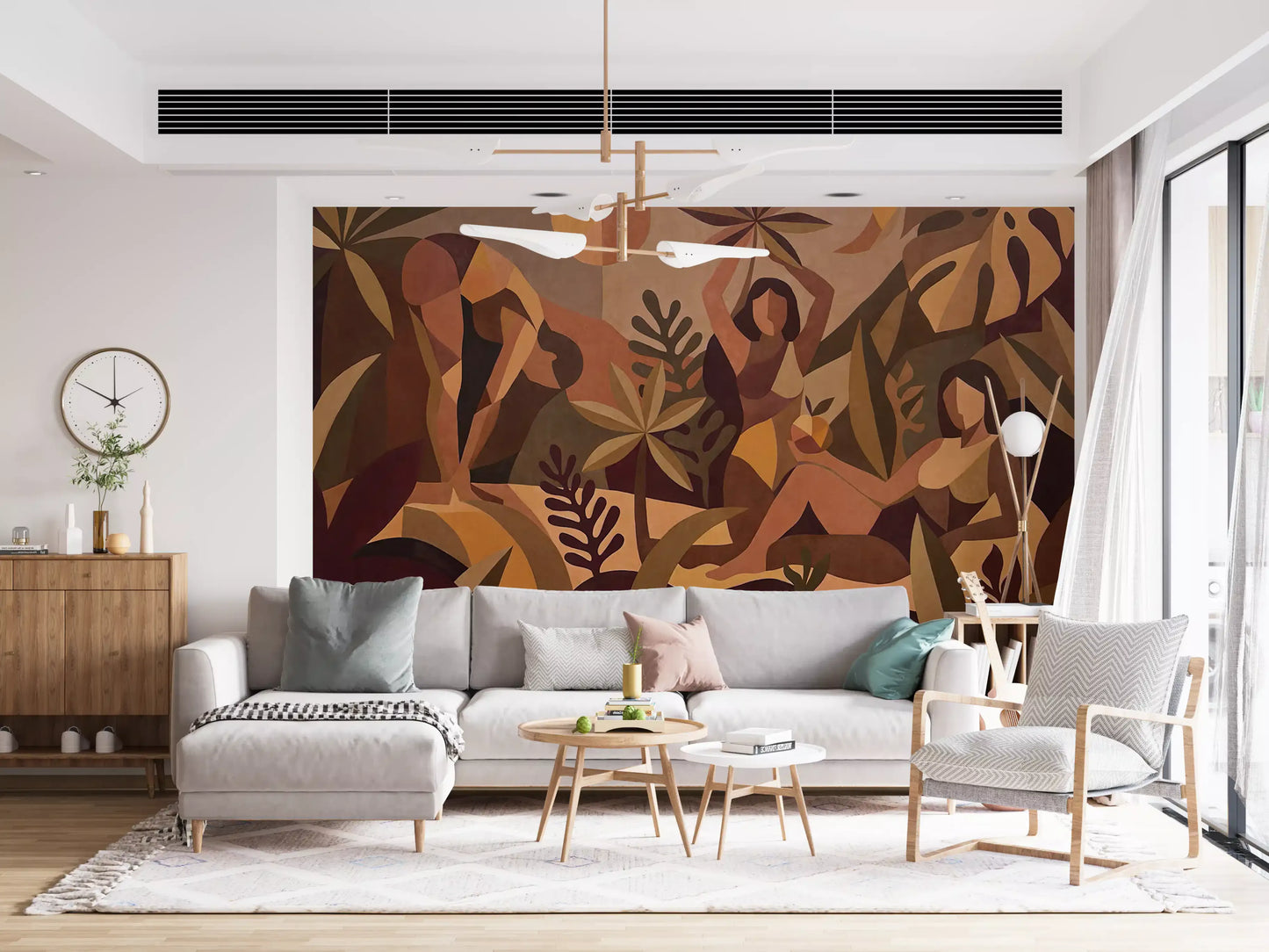 Amber Flora Wall Mural