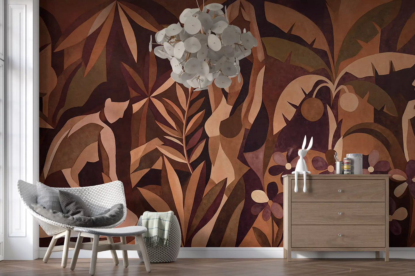 Amber Veil Wall Mural