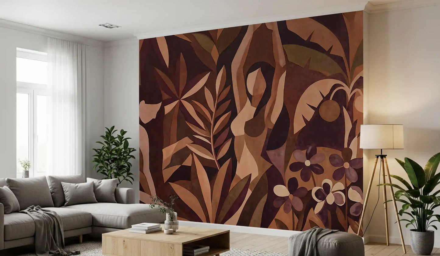 Amber Veil Wall Mural