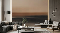 Deep charcoal grey lower section on blurred abstract wall mural., GD10387