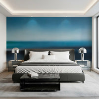 Deep navy and charcoal lower section on blurred abstract wall mural., GD10389