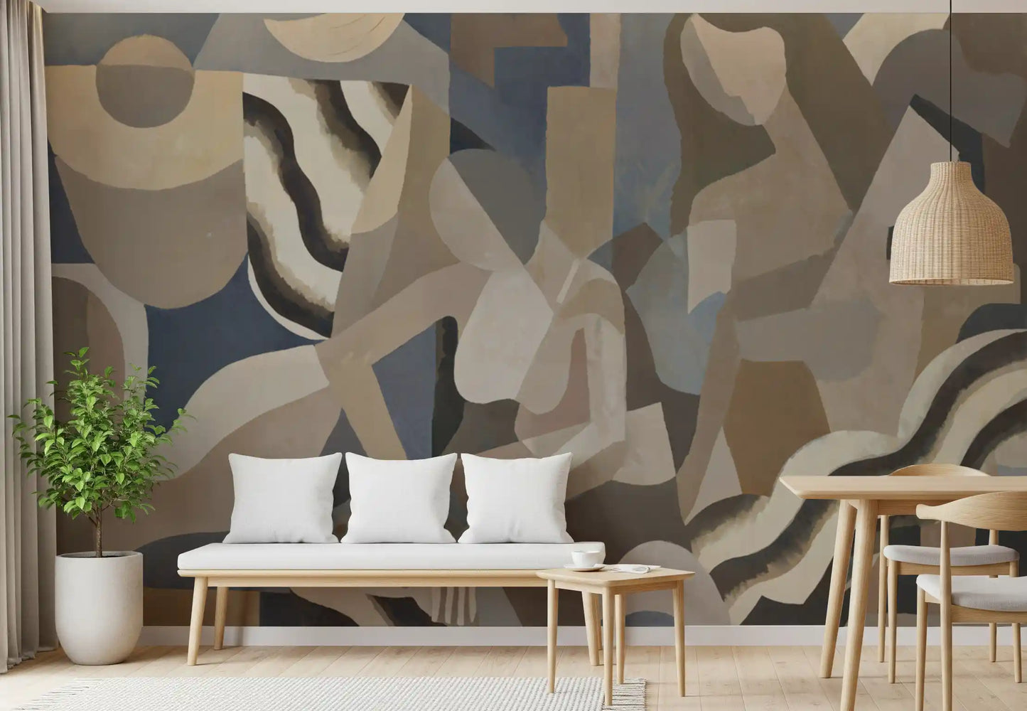 Lunar Smoke Wall Mural