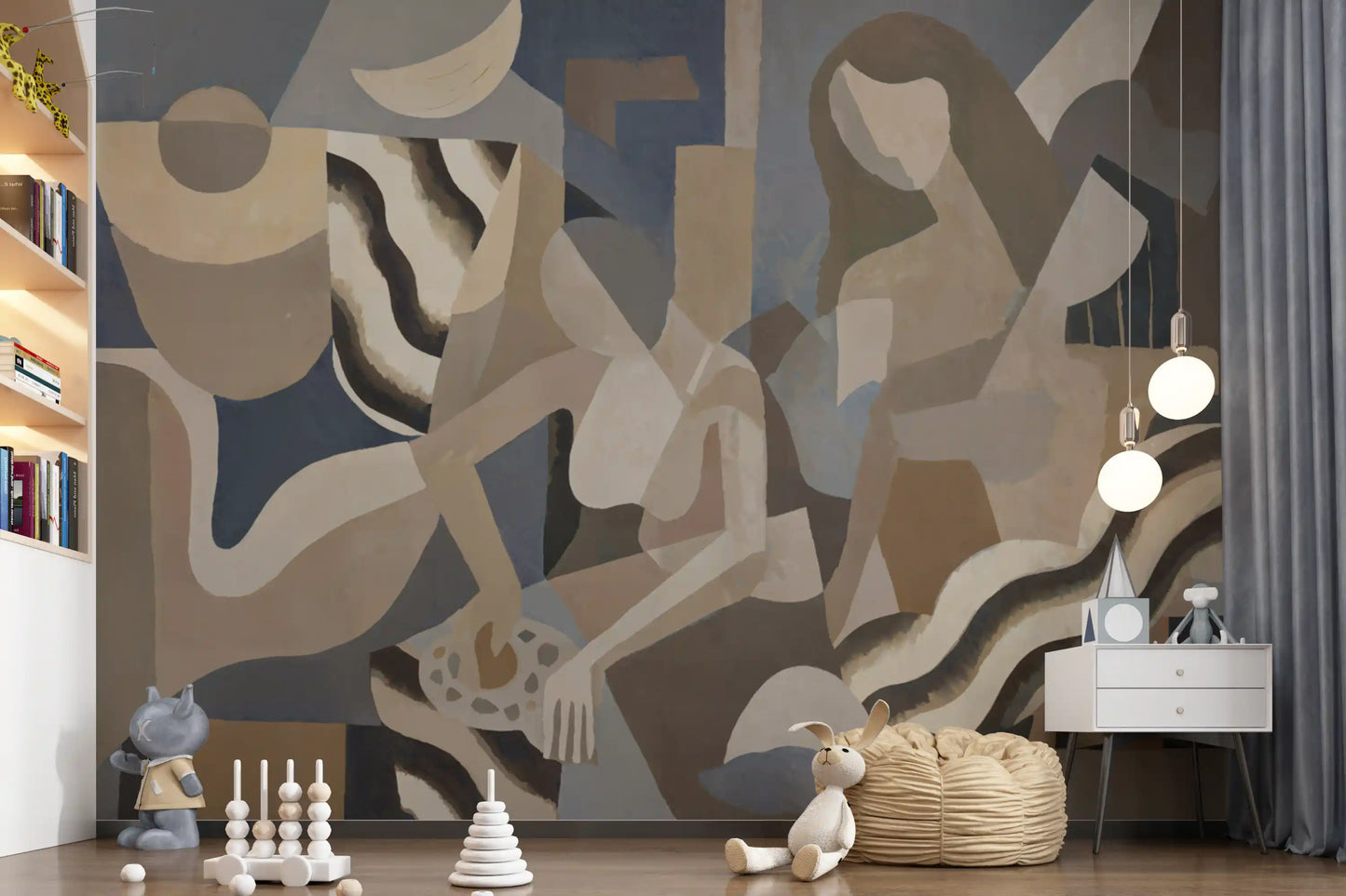 Lunar Smoke Wall Mural
