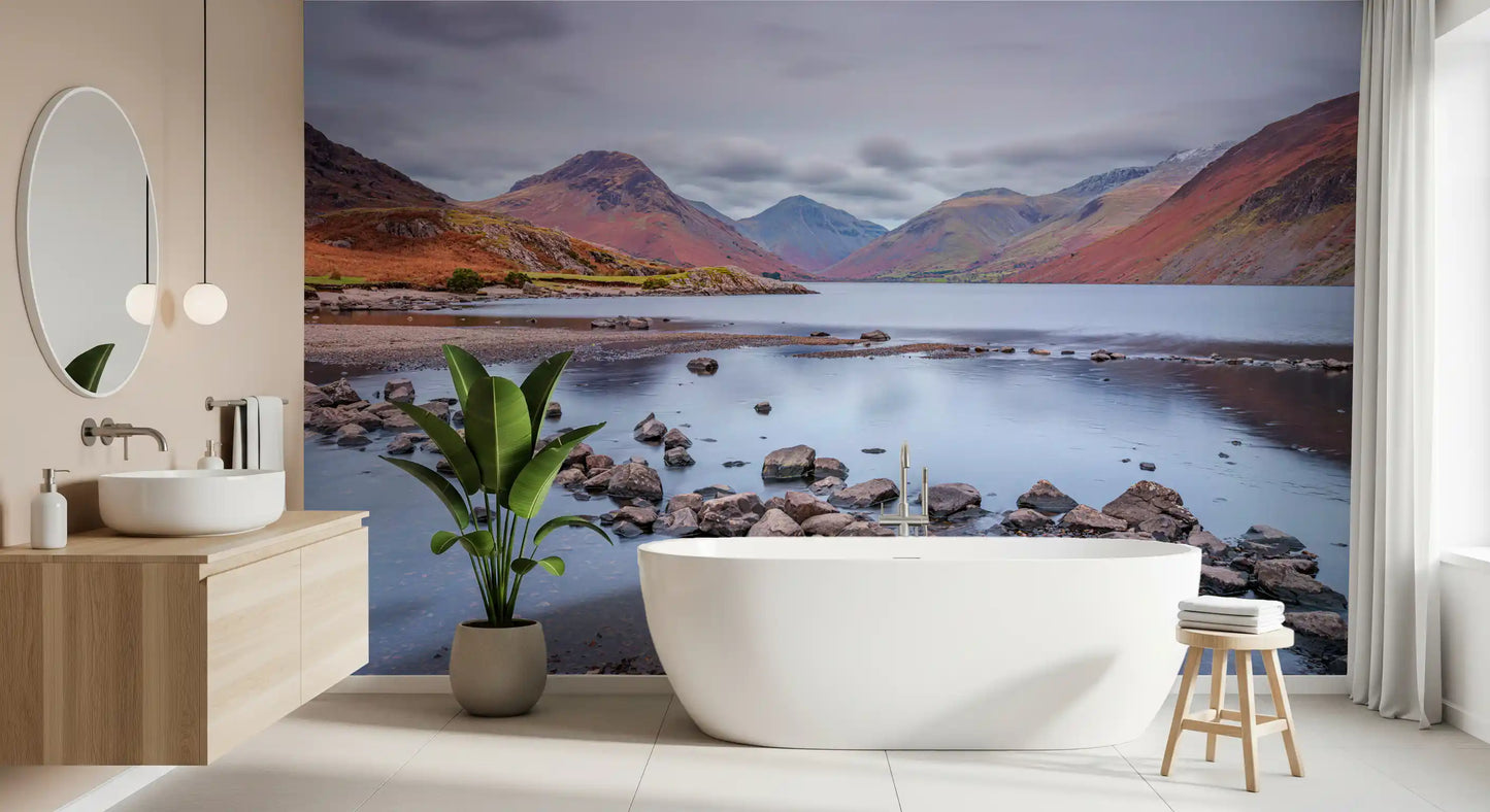 Wastwater's Autumnal Embrace Wall Mural