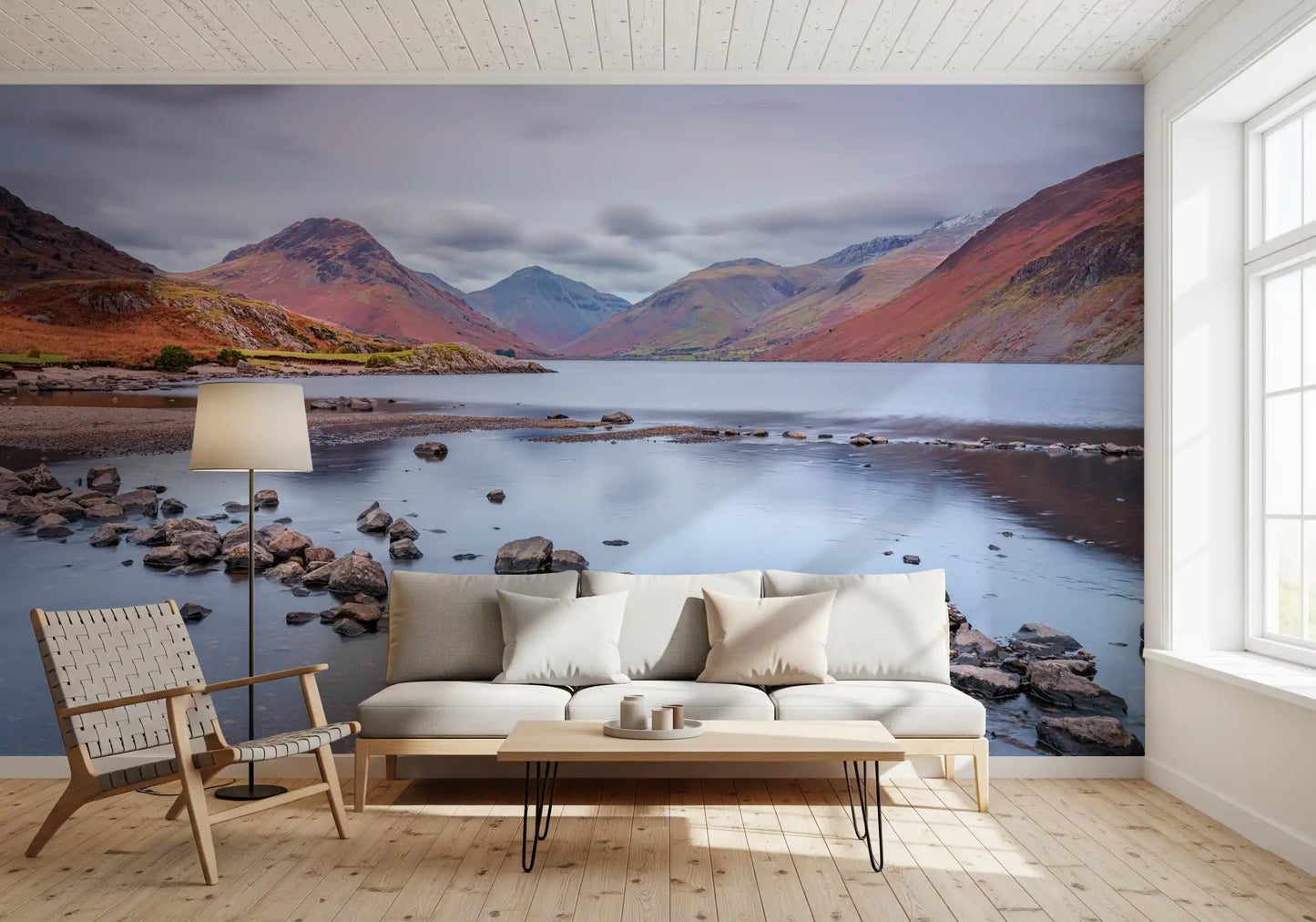 Wastwater's Autumnal Embrace Wall Mural