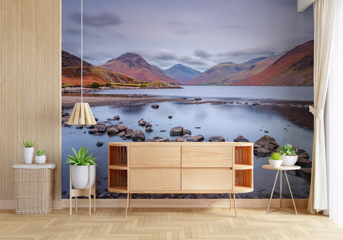 Wastwater's Autumnal Embrace Wall Mural