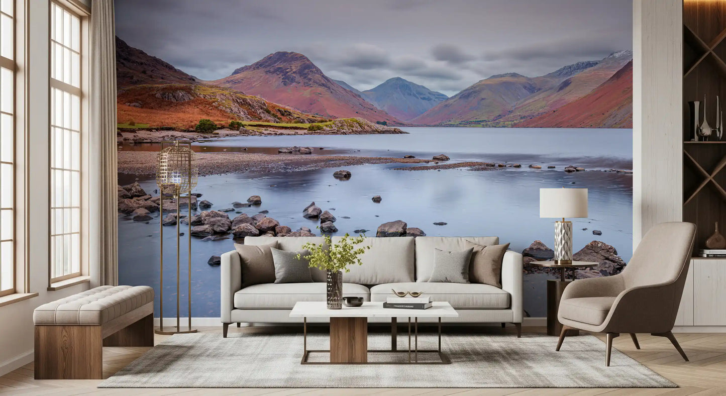 Wastwater's Autumnal Embrace Wall Mural