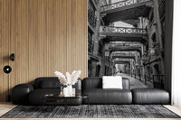 London Wall mural showing Cobblestone pathway with central perspective., GD10447