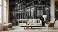 London's Corner Glow Victorian wall mural with pub signage and curved corbels., GD10467