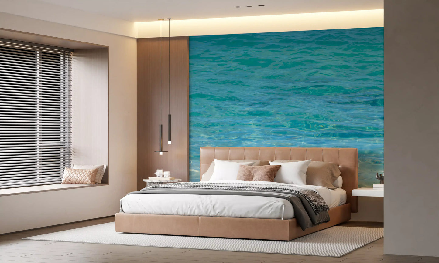 Aqua Serenity Wall Mural
