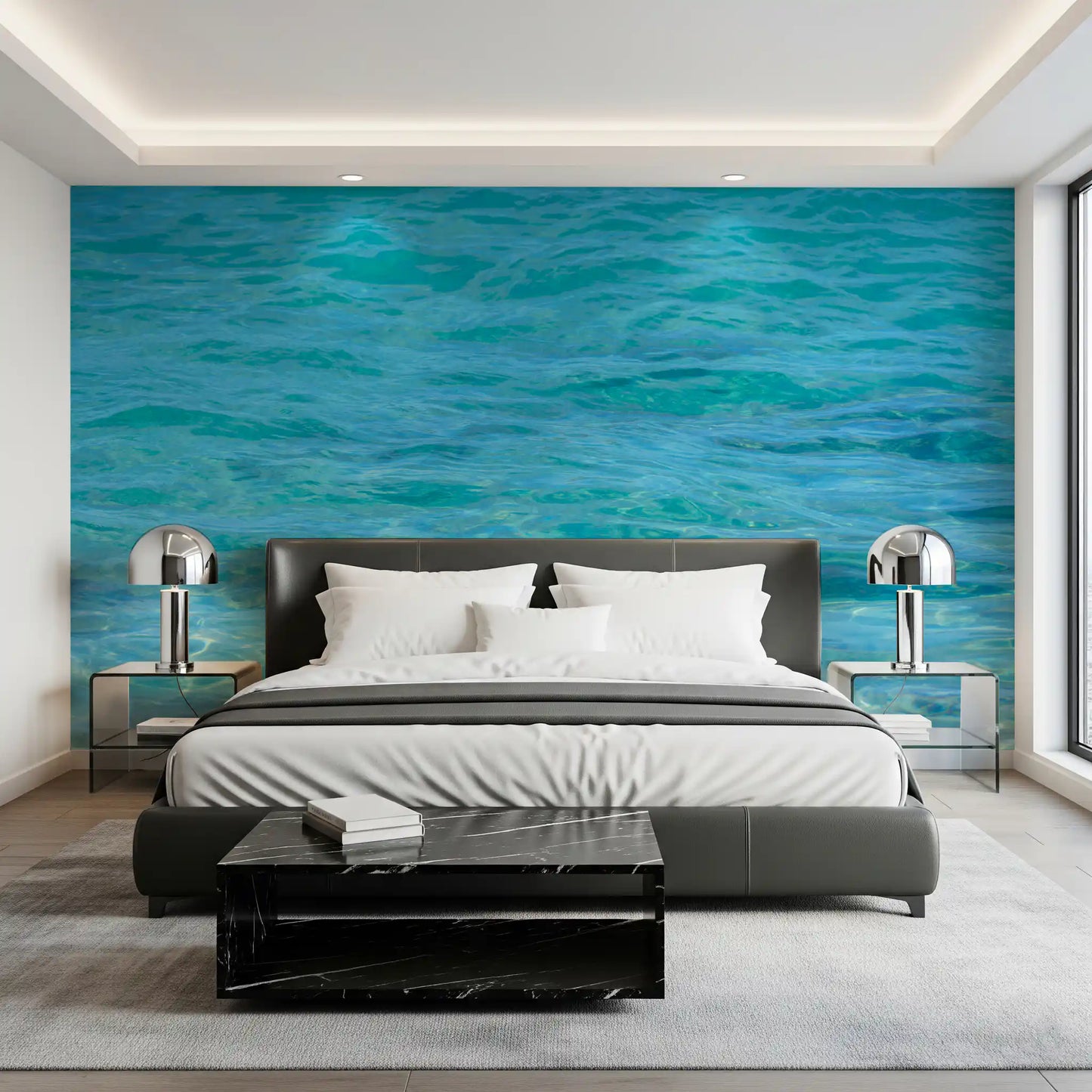 Aqua Serenity Wall Mural