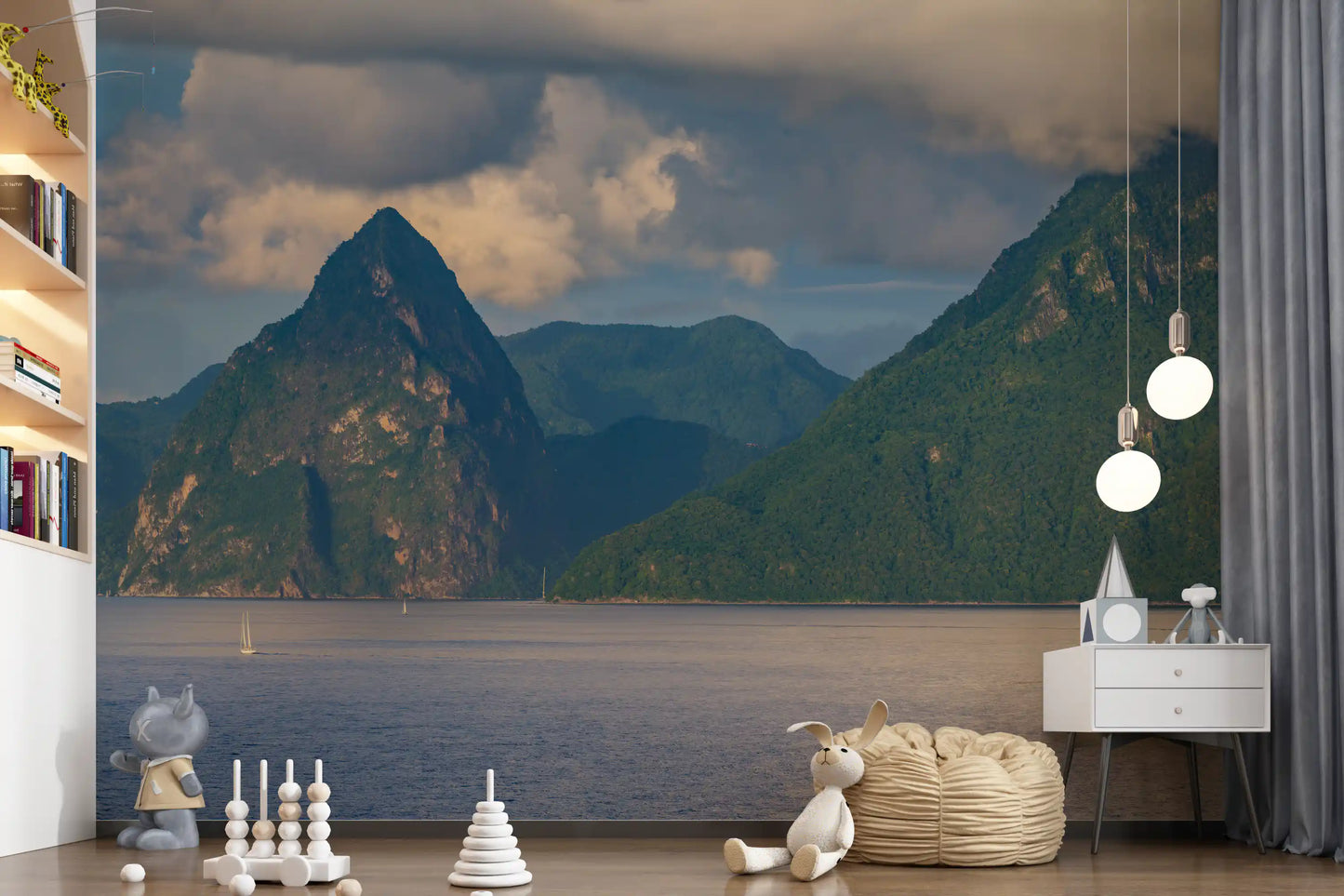 Caribbean Majesty: Pitons Serenity Wall Mural