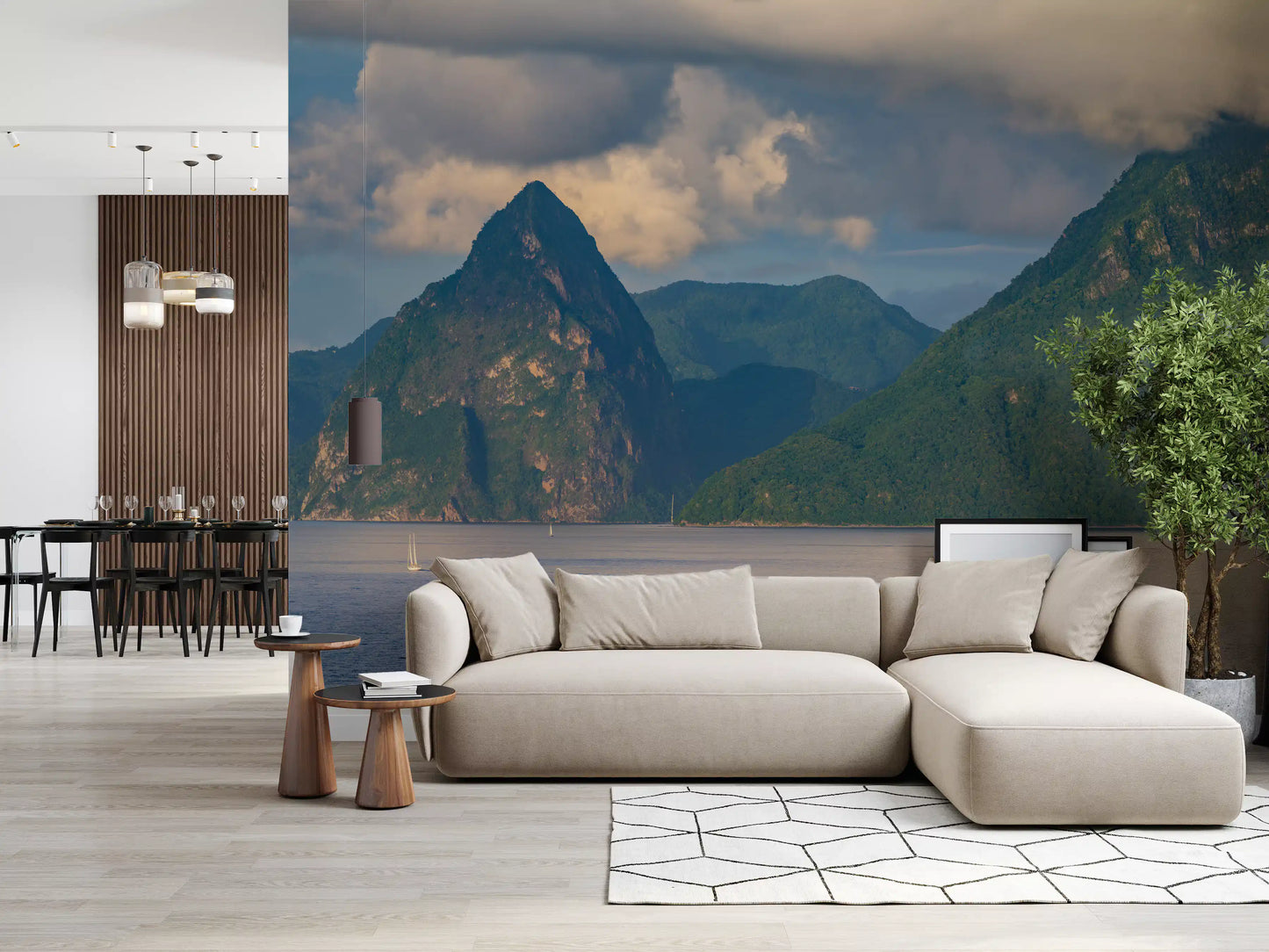Caribbean Majesty: Pitons Serenity Wall Mural