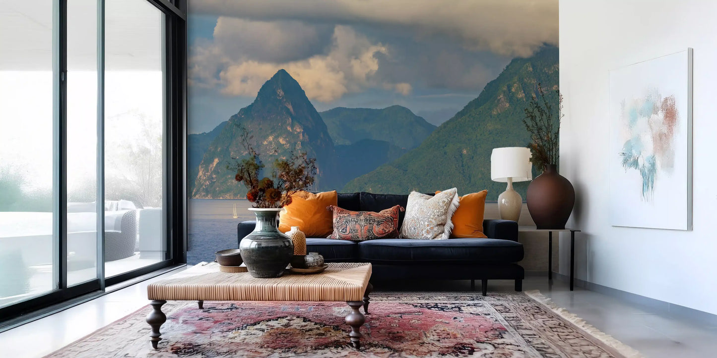 Caribbean Majesty: Pitons Serenity Wall Mural