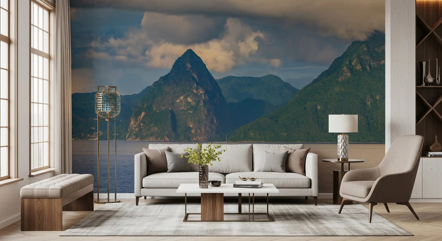 Caribbean Majesty: Pitons Serenity Wall Mural