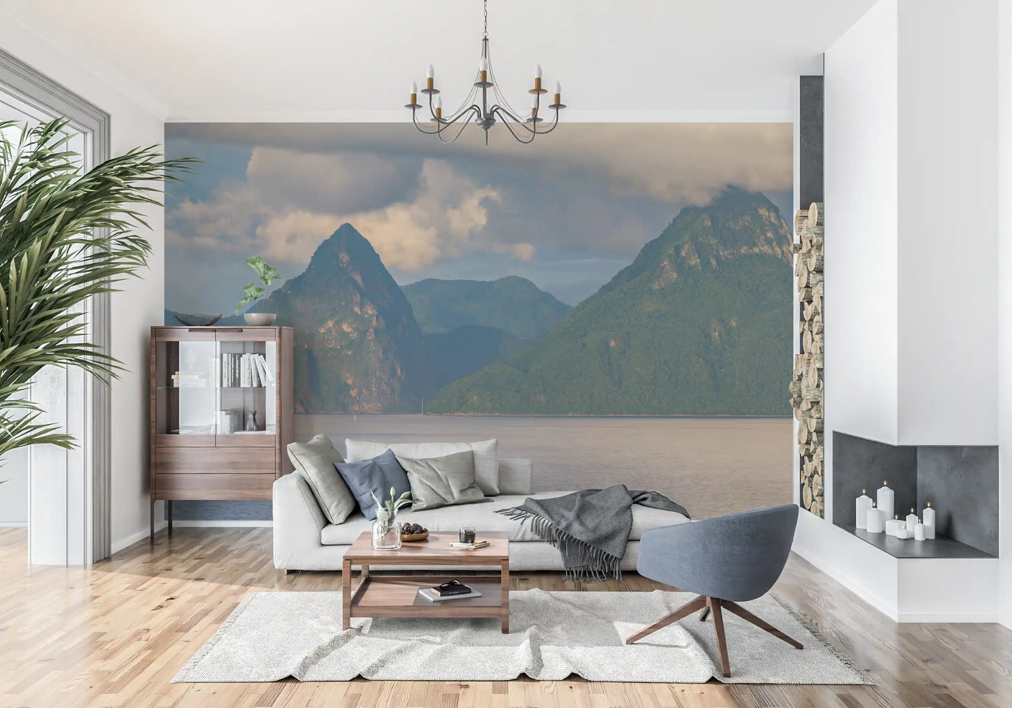 Caribbean Majesty: Pitons Serenity Wall Mural