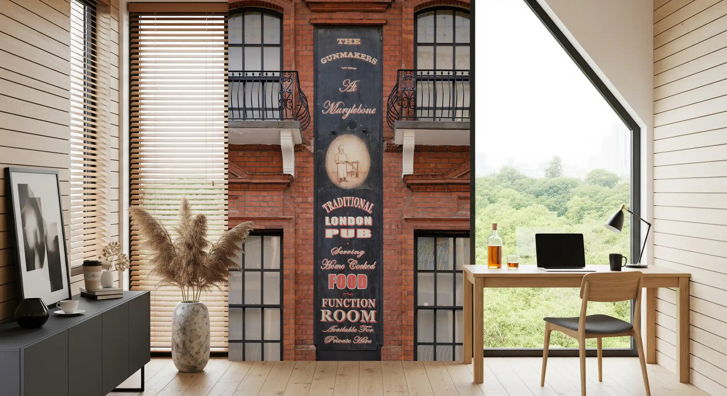 Marylebone Gunmakers Pub Facade Wall Mural