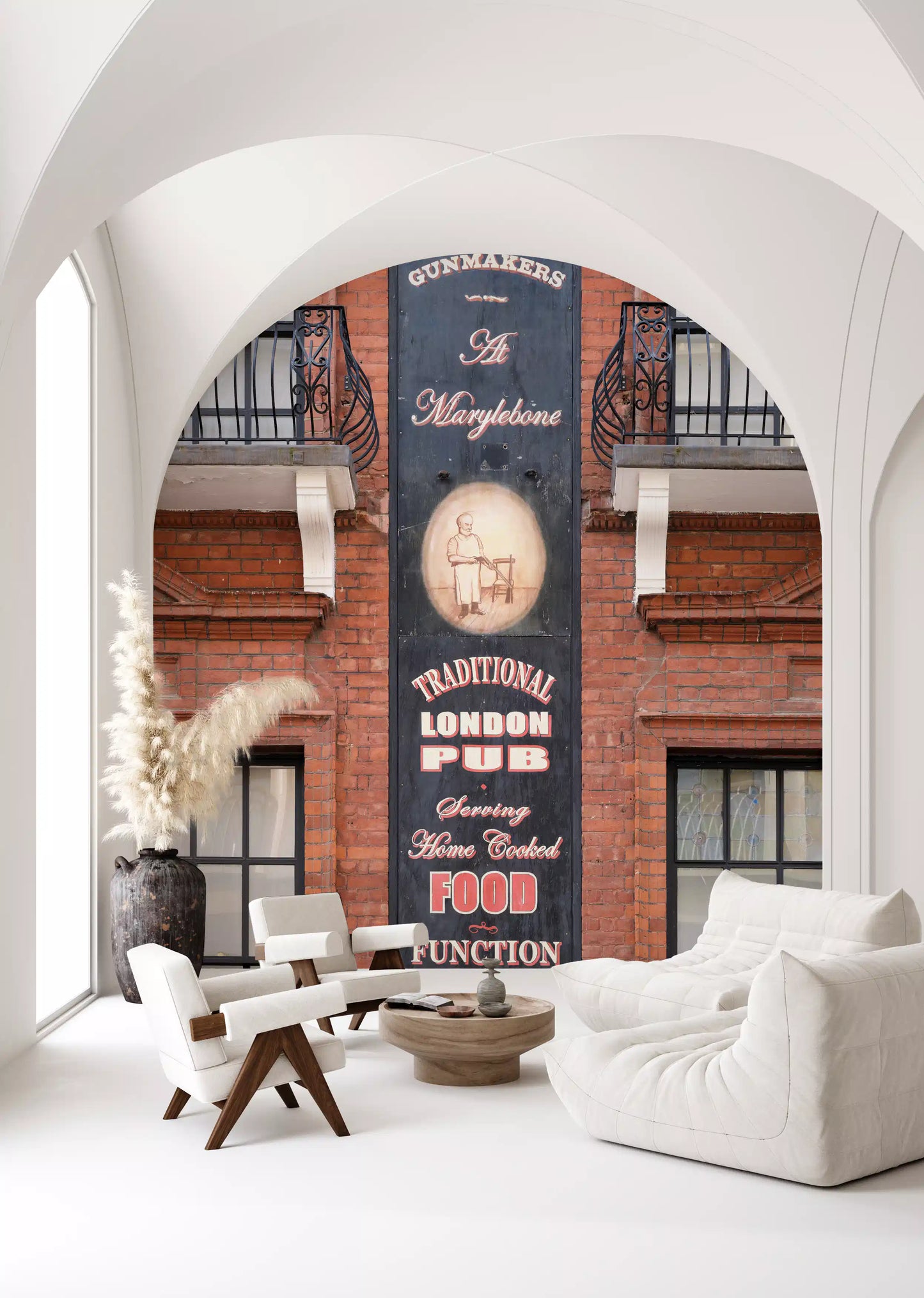 Marylebone Gunmakers Pub Facade Wall Mural
