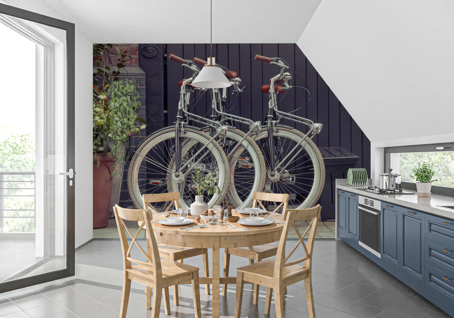 Vintage Urban Cycles Wall Mural