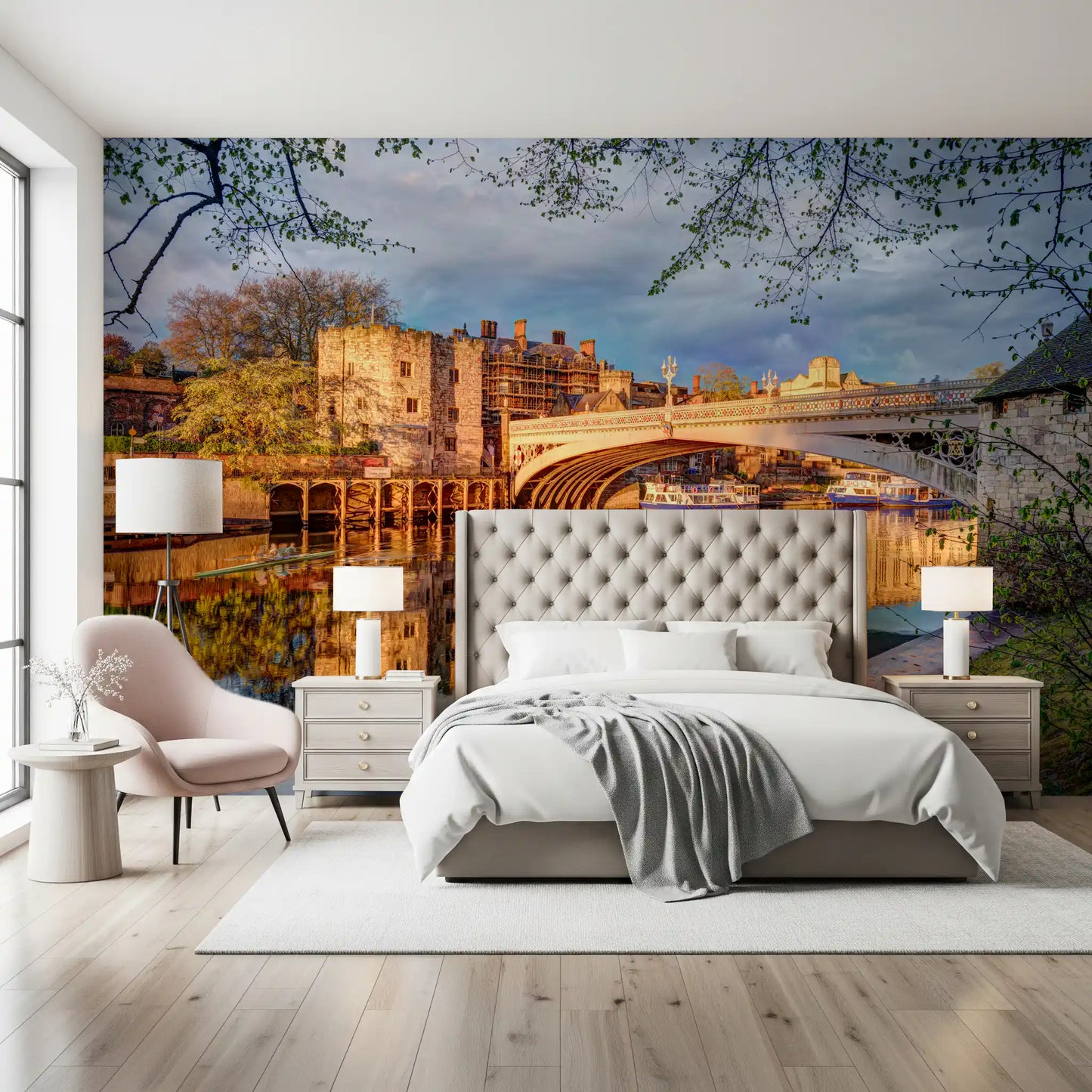 York's Golden River Reflection Wall Mural