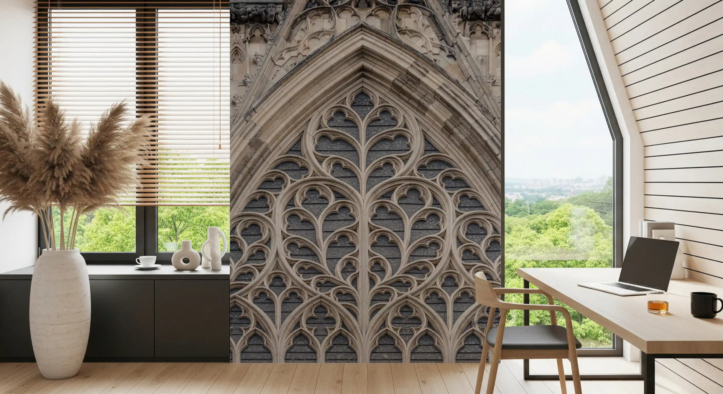 Gothic Grandeur Window Wall Mural