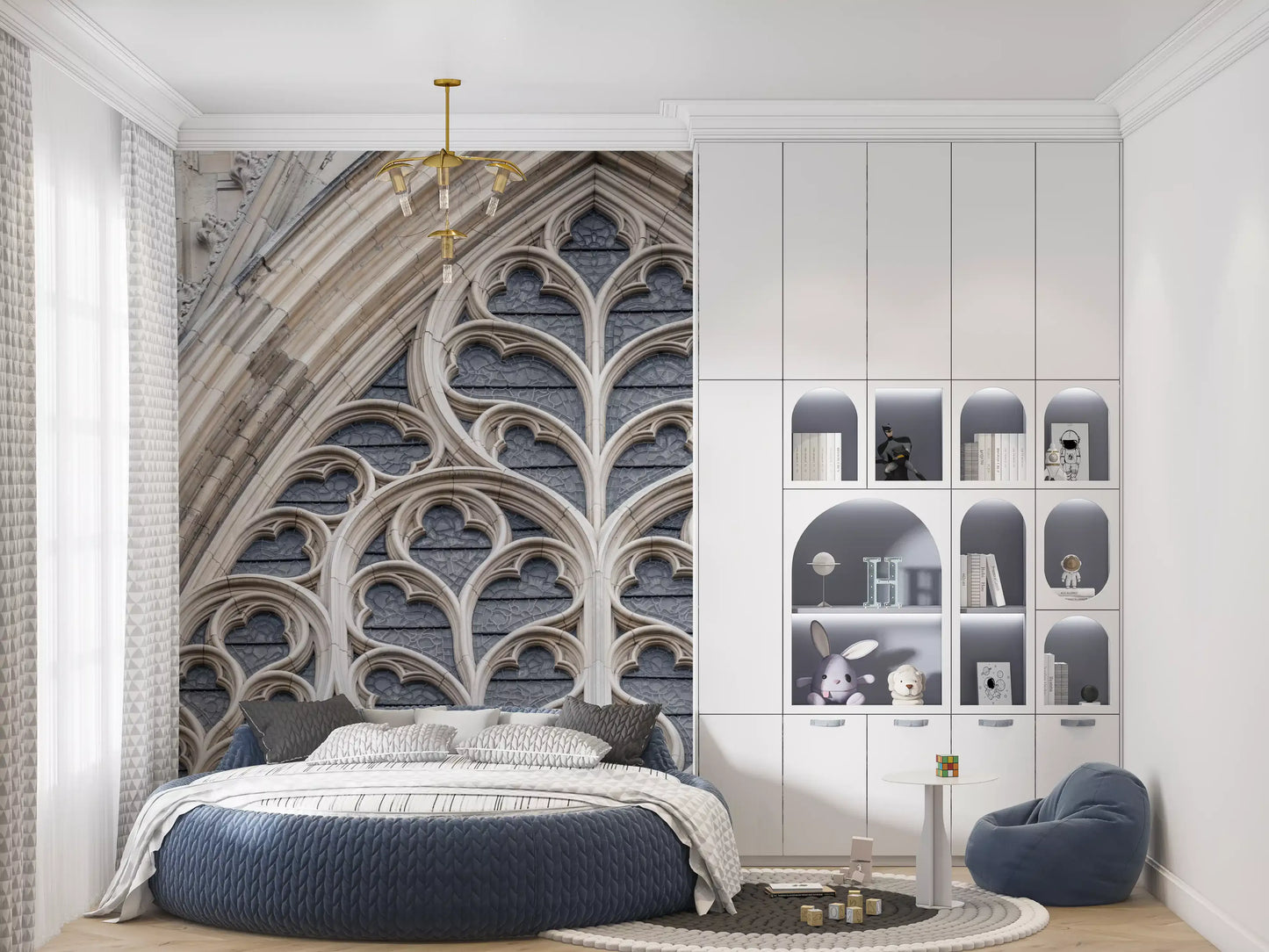 Gothic Grandeur Window Wall Mural