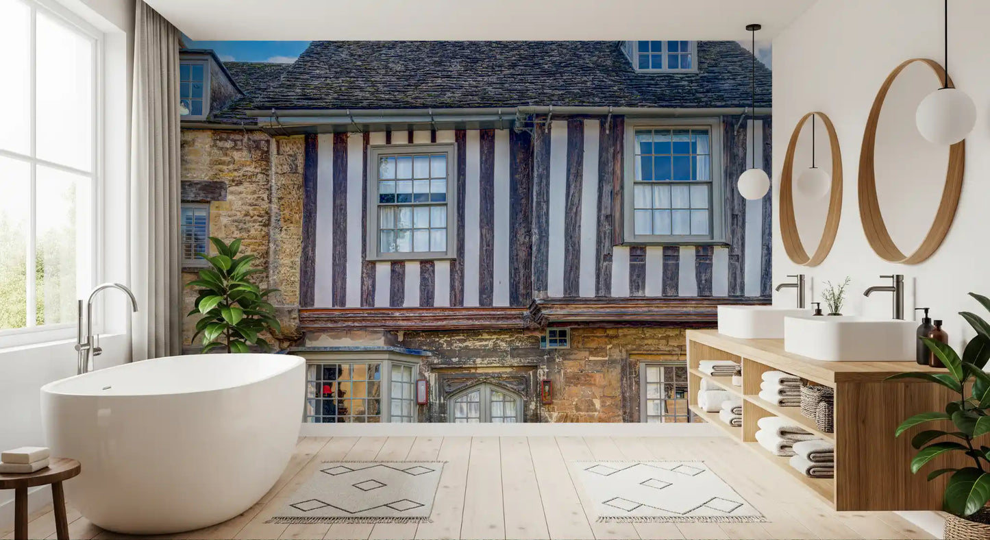Cotswold Charm Cottage Wall Mural