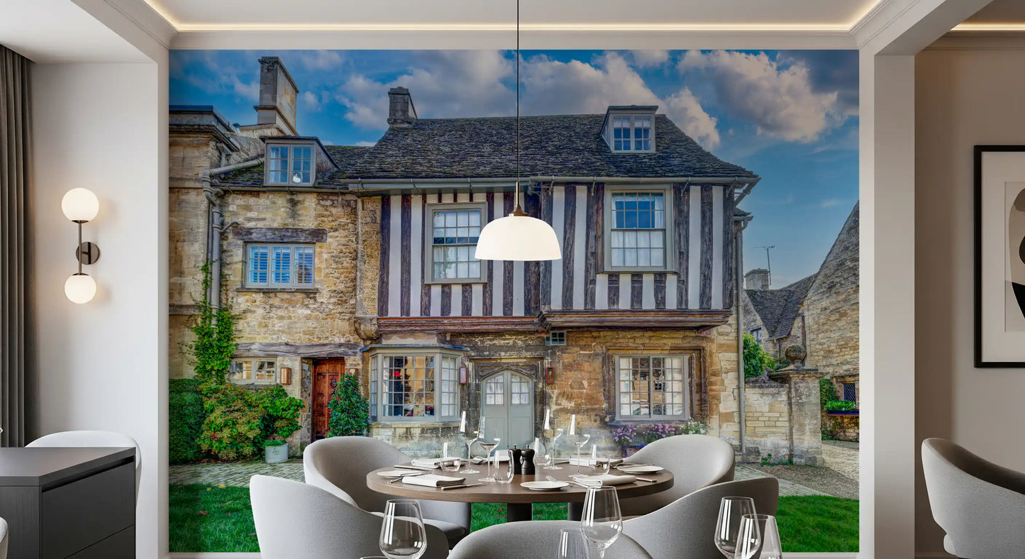 Cotswold Charm Cottage Wall Mural