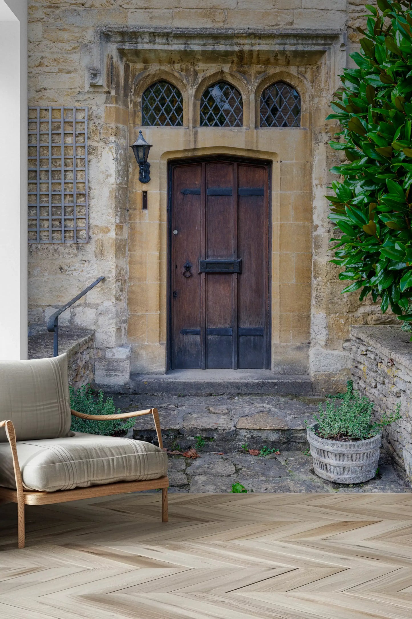 Timeless Stone Archway Wall Mural