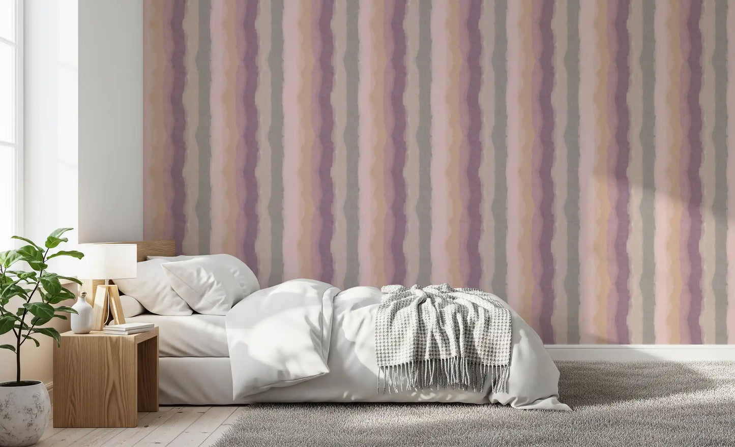 Relax Sunrise Painted Stripes Wallpaper⁠