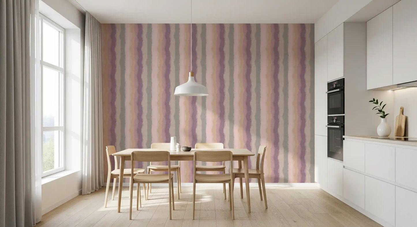 Relax Sunrise Painted Stripes Wallpaper⁠