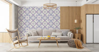 Sage and purple mandala wallpaper for a living room feature wall., GD10537